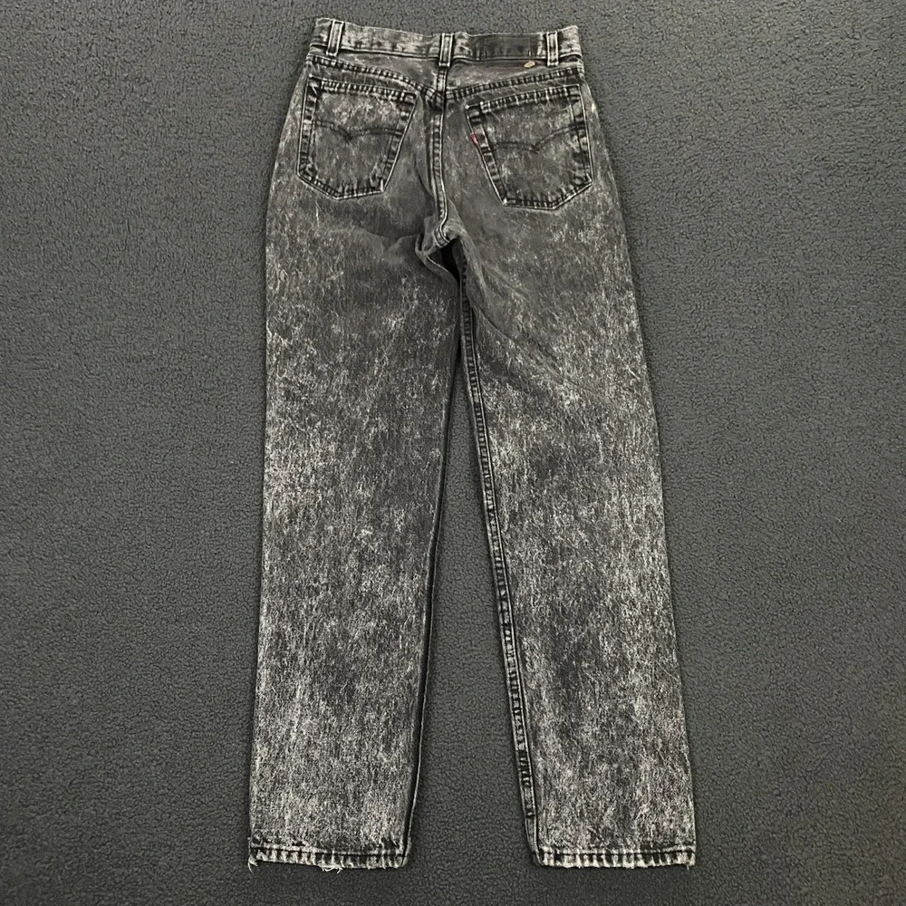Vintage Levi's 501 Jeans FITS 27x30 Acid Wash Straight Leg Button Fly Made USA - Picture 6 of 15